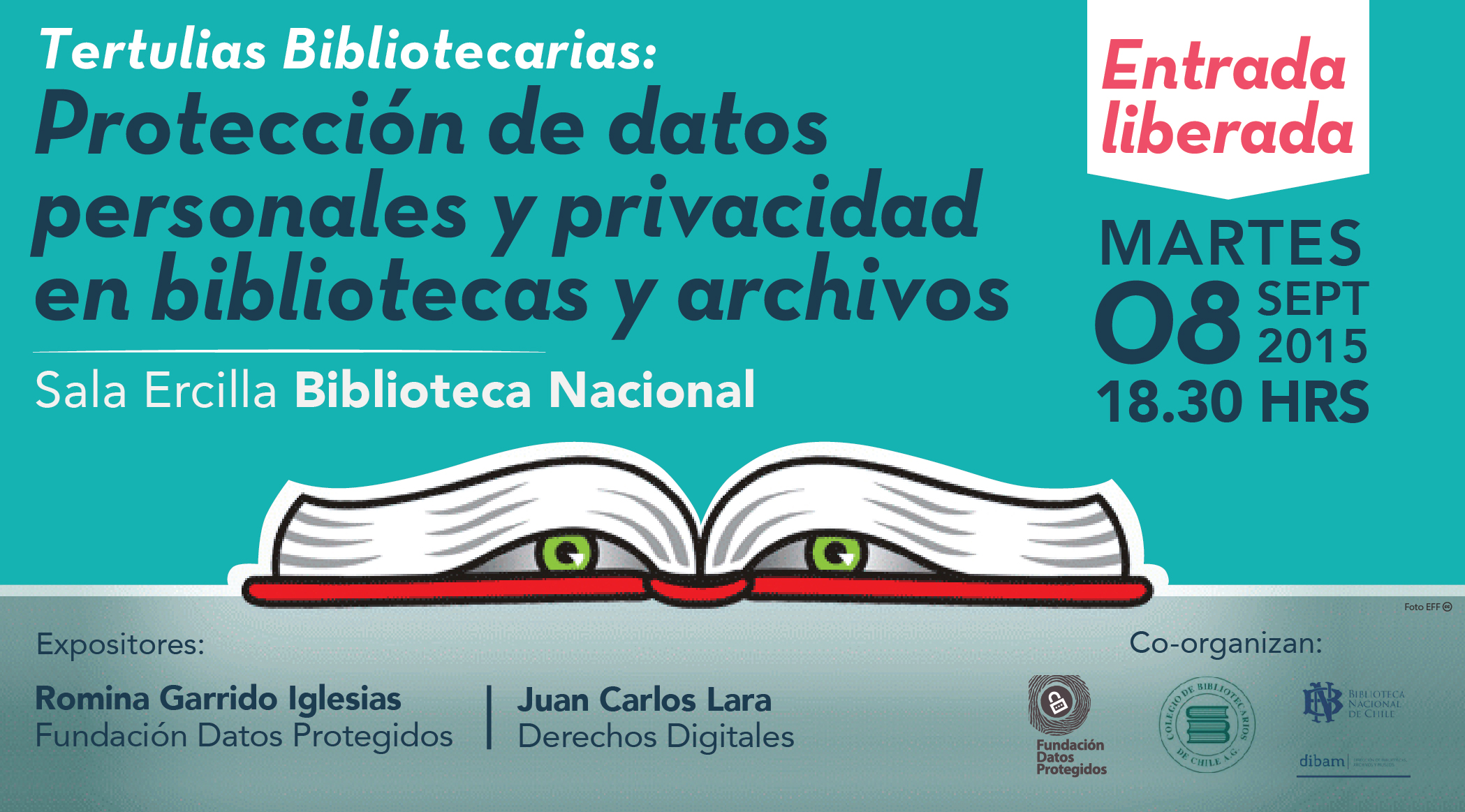 Tertulias Bibliotecarias: “Protección de datos personales y privacidad en bibliotecas y archivos”